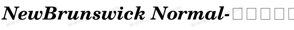 NewBrunswick Normal字体转换